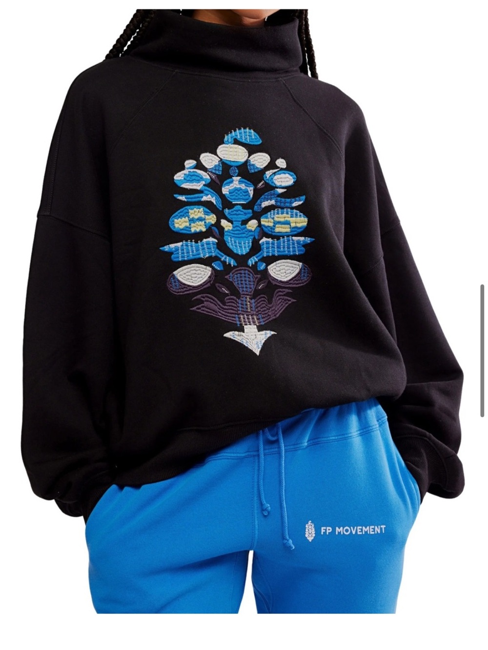 Free people On your mark embroidery sweater